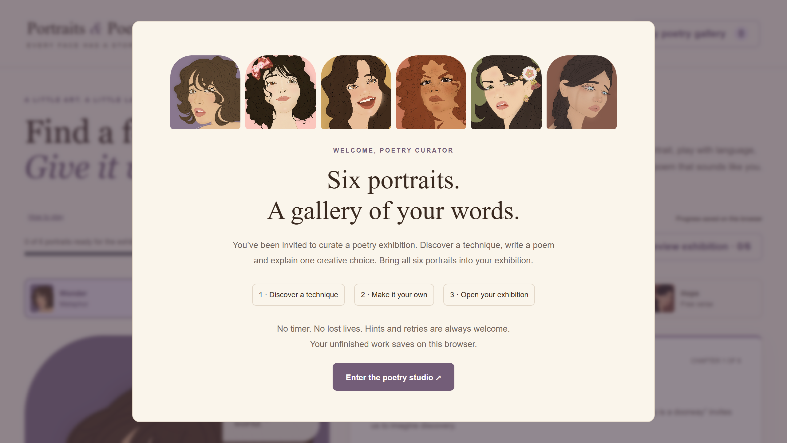 Portraits & Poetry image 1