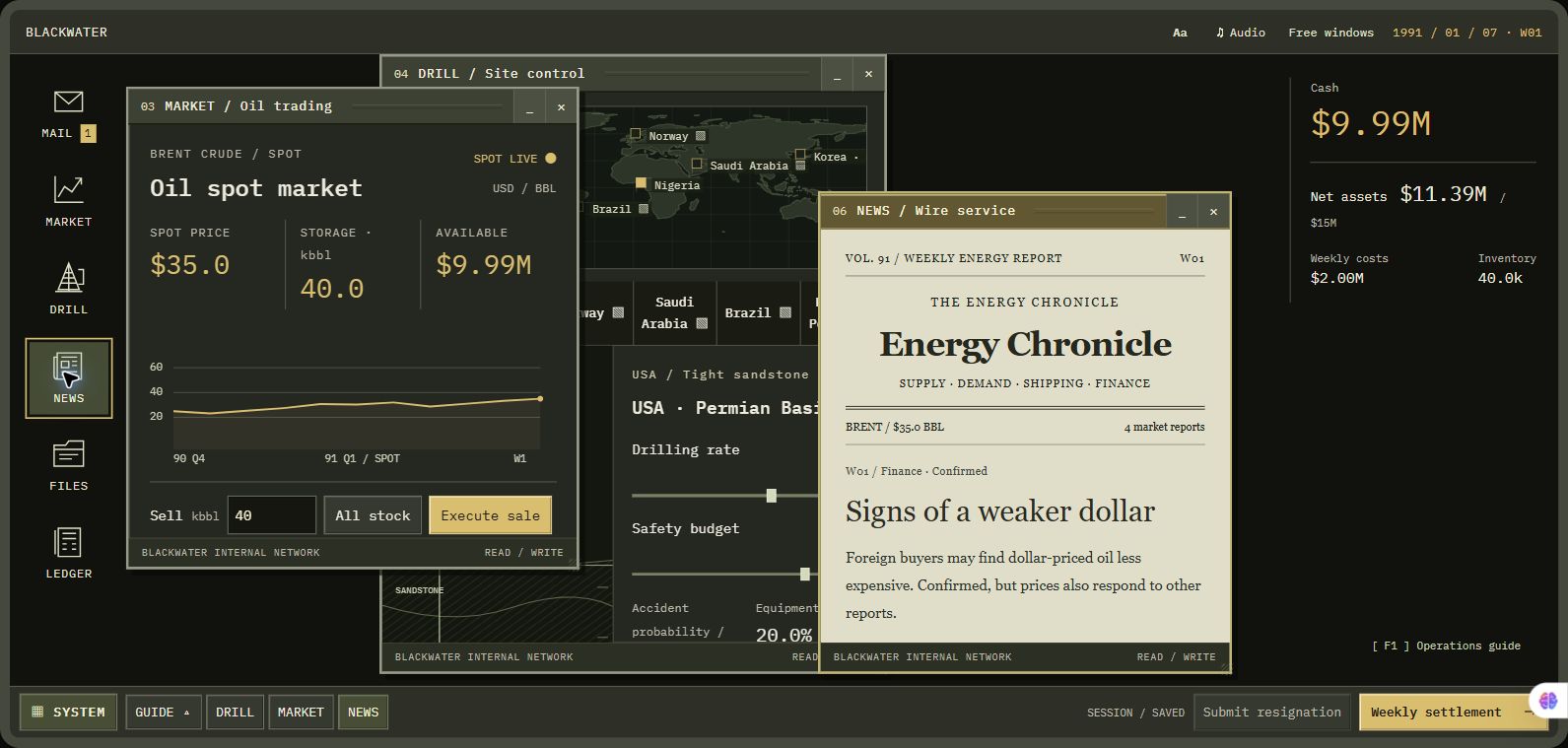 DRILL! — Oil Company Management Simulation image 1