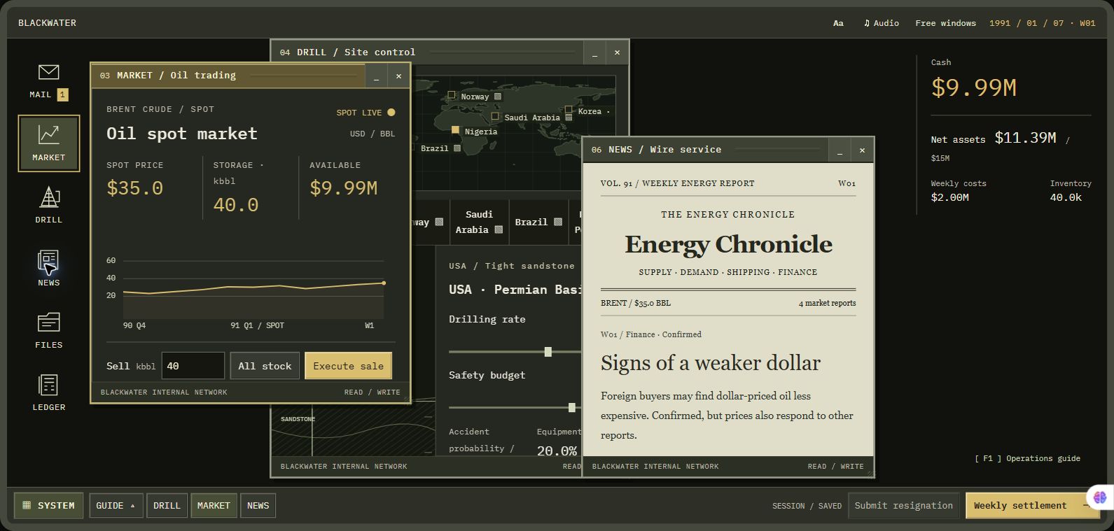 DRILL! — Oil Company Management Simulation image 2